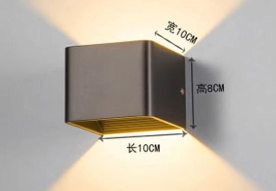 220V de luz exterior LED montado en la pared, resistente al agua arriba y abajo luces de carga solar