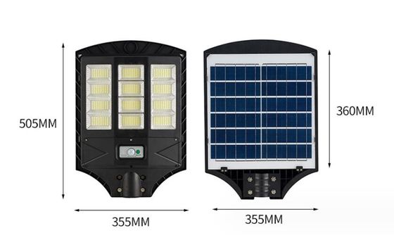 Iluminación exterior de calle de 100w, LED sensor de movimiento solar luz IP65 resistente al agua