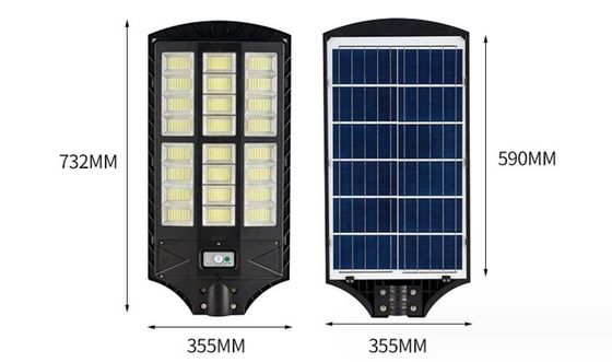 Iluminación exterior de calle de 100w, LED sensor de movimiento solar luz IP65 resistente al agua